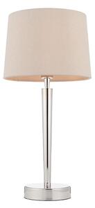 Lampă de masă cu port USB Endon 72175 SYON 1xE14/40W/230V crom lucios/bej