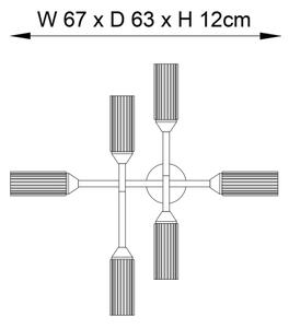 Lustră aplicată pentru baie Endon 95045 NATORI 6xG9/3W/230V IP44 crom lucios