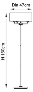 Lampadar Endon 94359 HIGHCLERE 3xE14/40W/230V bej/crom lucios