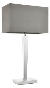 Lampă de masă MORETO 1xE27/60W/230V crom lucios/gri