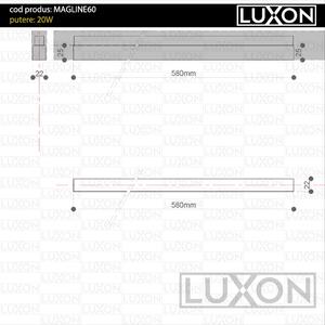Proiector pentru sina magnetica LINE60 LED LUXON