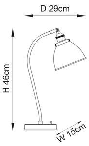 Lampă de masă Endon 98747 FRANKLIN 1xE14/7W/230V alamă