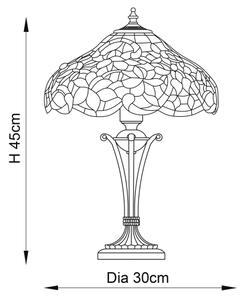 Endon 64327 - Lampă de masă Tiffany SULLIVAN, 2xE14/40W/230V, diametru 30 cm