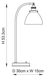 Lampă de masă Endon 91740 HANSEN 1xE14/40W/230V crom mat