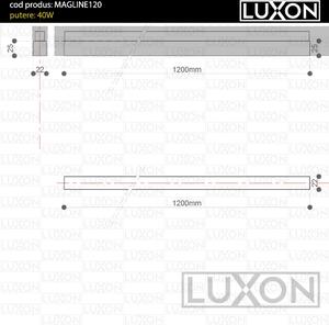 Proiector pentru sina magnetica LINE120 LED LUXON