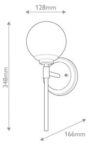 Aplică LED pentru baie Kichler KL-BENNO1-CPZ BENNO 1xG9/3W/230V IP44 alamă