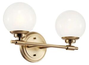 Aplică LED pentru baie Kichler KL-BENNO2-CPZ BENNO 2xG9/3W/230V IP44 alamă