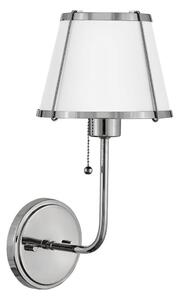 Lampă de perete Hinkley HK-CLARKE1-PN-WHq CLARKE 1xE27/40W/230V crom/alb