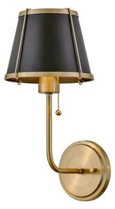 Lampă de perete Hinkley HK-CLARKE1-BR-BK CLARKE 1xE27/40W/230V alamă/negru