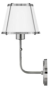 Lampă de perete Hinkley HK-CLARKE1-PN-WHq CLARKE 1xE27/40W/230V crom/alb