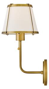 Lampă de perete Hinkley HK-CLARKE1-DBR-OW CLARKE 1xE27/40W/230V alamă/alb