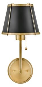Lampă de perete Hinkley HK-CLARKE1-BR-BK CLARKE 1xE27/40W/230V alamă/negru