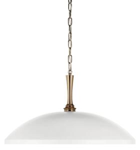 Lustră pe lanț Kichler KL-DELAROSA-P-WH DELAROSA 1xE27/60W/230V alb/alamă