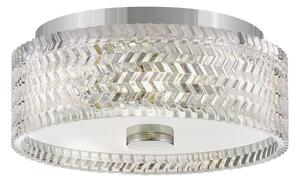 Plafonieră Hinkley HK-ELLE-F-S-CM 2xE27/60W/230V d. 30,5 cm crom