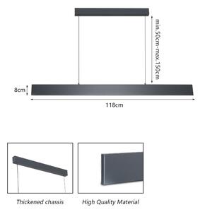 Lustră LED dimabilă pe cablu Brilagi SLIMLINE LED/40W/230V 3000-6000K antracit + telecomandă