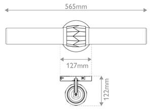 Aplică pentru baie Hinkley HK-ELLISON2-BK-HB ELLISON 2xE27/40W/230V IP44 auriu