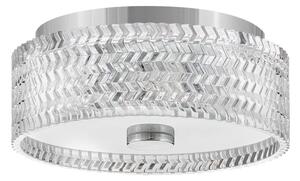 Plafonieră Hinkley HK-ELLE-F-S-CM 2xE27/60W/230V d. 30,5 cm crom