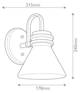 Lampă LED pentru baie Kichler KL-FARUM1-BK FARUM 1xG9/3W/230V negru/alamă