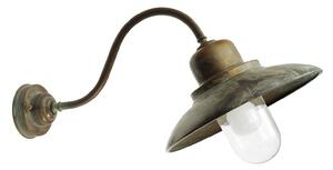Moretti Luce Aplică de exterior Patio 1351 alamă antic/clar, reglabil, Bronz / Alamă Veche, Metal, Antichitate
