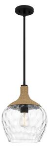 Lustră pe tijă Quoizel QZ-ROYER-1P-MBK ROYER 1xE27/60W/230V d. 30,2 cm