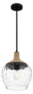 Lustră pe tijă Quoizel QZ-ROYER-1P-MBK ROYER 1xE27/60W/230V d. 30,2 cm