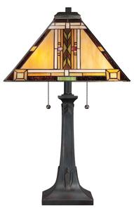 Quoizel QZ-NAVAJO-TL-VB - Lampă de masă Tiffany NAVAJO, 2xE27/60W/230V