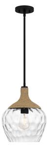 Lustră pe tijă Quoizel QZ-ROYER-1P-MBK ROYER 1xE27/60W/230V d. 30,2 cm