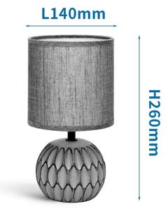 Lampă de masă 1xE14/40W/230V gri Aigostar