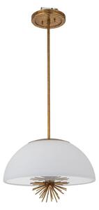 Lustră pe tijă Quoizel STARING-3P-DG-OPAL STARING 3xE14/40W/230V d. 45,7 cm auriu