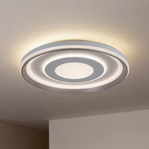 Näve Plafonieră Doira LED, alb, metal, Ø 50 cm, CCT, telecomandă, reglabil, Alb, Camera de zi / sufragerie, Plastic, Modern
