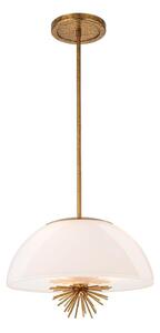 Lustră pe tijă Quoizel STARING-3P-DG-OPAL STARING 3xE14/40W/230V d. 45,7 cm auriu