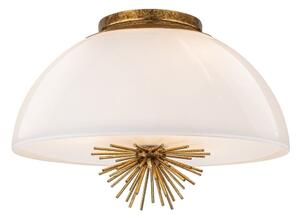 Lustră pe tijă Quoizel STARING-3P-DG-OPAL STARING 3xE14/40W/230V d. 45,7 cm auriu