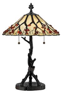 Quoizel QZ-WHISPERING-TL-VB - Lampă de masă Tiffany WHISPERING 2xE27/60W/230V
