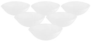 Set de boluri din sticlă opală Altom White harmony 16 cm, 6 buc