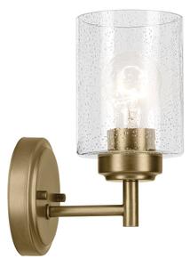 Lampă de perete Kichler KL-WINSLOW-1W-NBR WINSLOW 1xE27/60W/230V alamă
