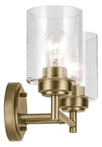Lampă de perete Kichler KL-WINSLOW-2W-NBR WINSLOW 2xE27/60W/230V alamă