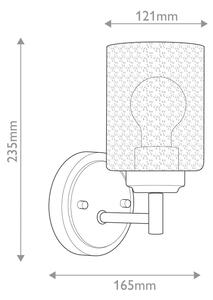 Lampă de perete Kichler KL-WINSLOW-1W-NBR WINSLOW 1xE27/60W/230V alamă