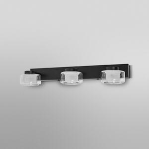 LEDVANCE Aplică de perete cu LED Orbis Flame, 3 becuri, negru, IP44, Negru, Baie, Metal
