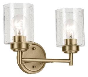 Lampă de perete Kichler KL-WINSLOW-2W-NBR WINSLOW 2xE27/60W/230V alamă