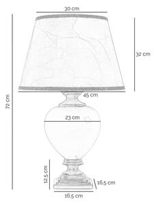 Lampă de masă ONLI AMADEUS 1xE27/15W/230V 72 cm bej/auriu