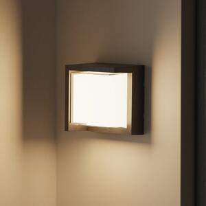 Forlight Aplică de perete cu LED Creu, lungime 17 cm, negru, Negru, Plastic, Modern