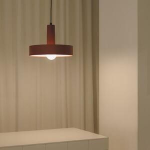 LEDS-C4 Keops 1 lampă suspendată LED, teracotă mată, Ø 28 cm, aluminiu, reglabil, Maro / Rugină, Camera de zi / sufragerie, Aluminiu, Modern