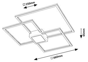 Rabalux 6868 - Plafonieră LED dimabilă THABITA LED/38W/230V