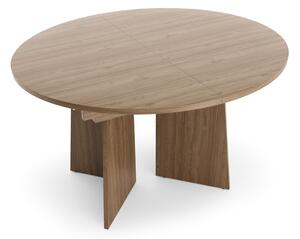 Masă rotundă extensibilă Aurena Au9, nuc regal (120-160 cm)