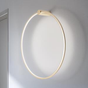 Milagro Lighting Aplică de perete LED Saturno, auriu, Ø 80 cm, metal, 4.000 K, Auriu / Alamă, Camera de zi / sufragerie, Aluminiu, Modern