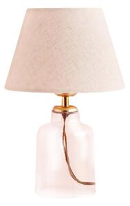 Lampă de masă AYD 1xE27/40W/230V crem/transparentă