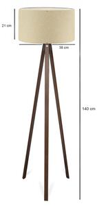 Lampă de podea AYD 1xE27/40W/230V bej/maro