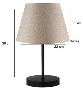 Lampă de masă AYD 1xE27/40W/230V bej/negru