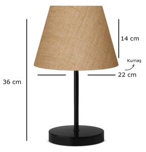 Lampă de masă AYD 1xE27/40W/230V maro/negru