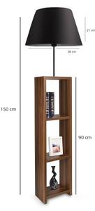 Lampă de podea AYD 1xE27/40W/230V maro/negru
